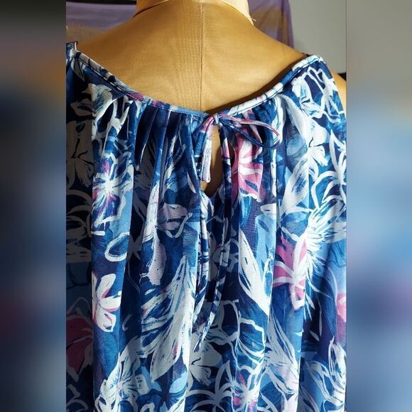 Lane Bryant Womens Spring/Summer Blouse Cascading Ruffles Size 18/20 - Picture 9 of 11